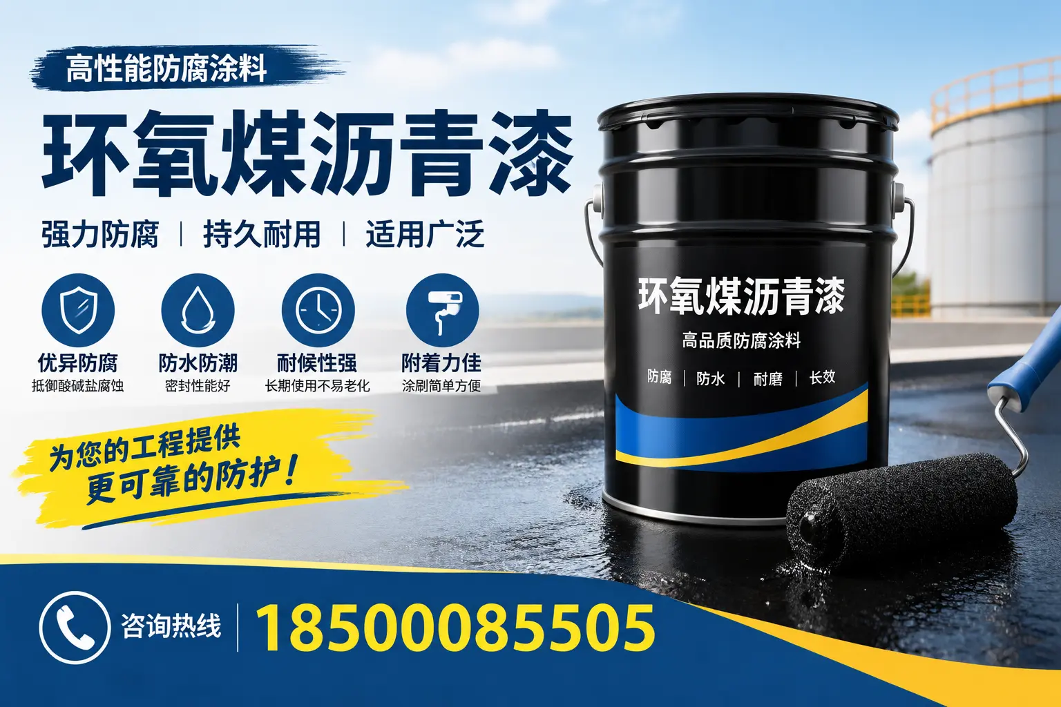 环氧煤沥青漆的施工步骤详解，青岛装修必备知识