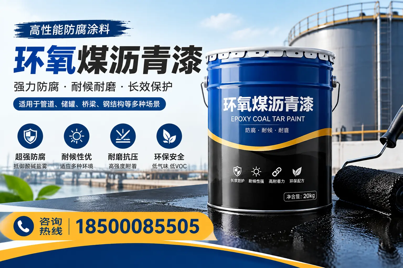 环氧煤沥青漆的施工步骤详解,青岛装修必备知识