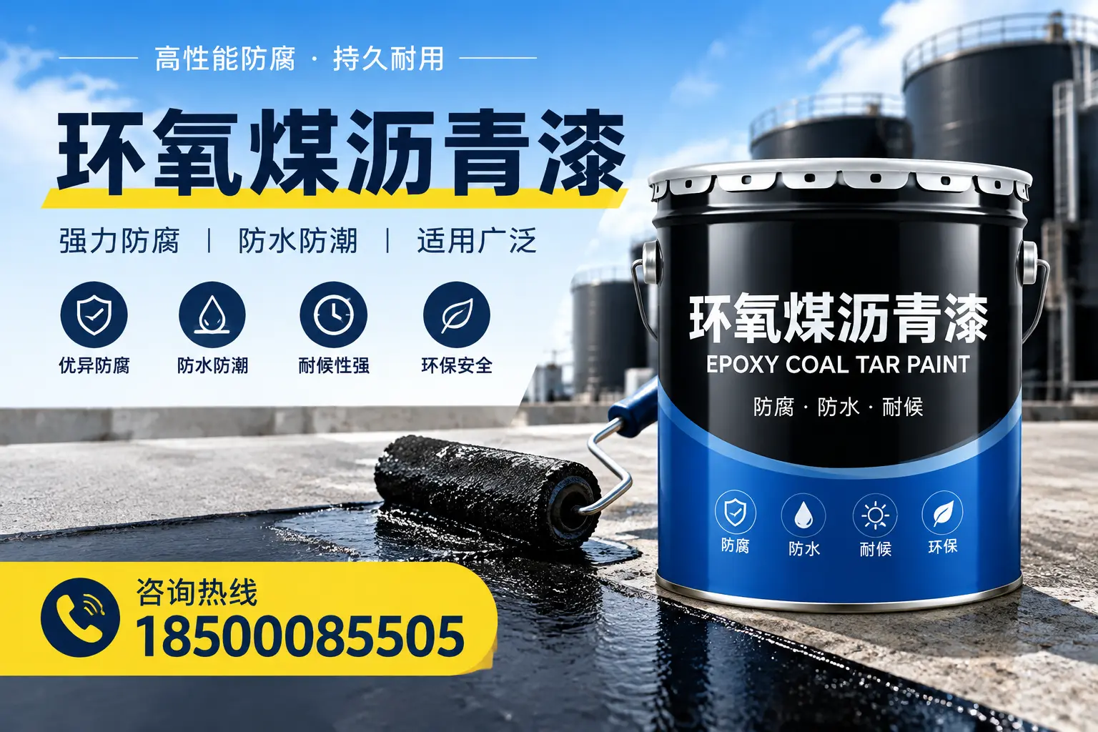 选择环氧煤沥青漆的五大理由,青岛客户必知