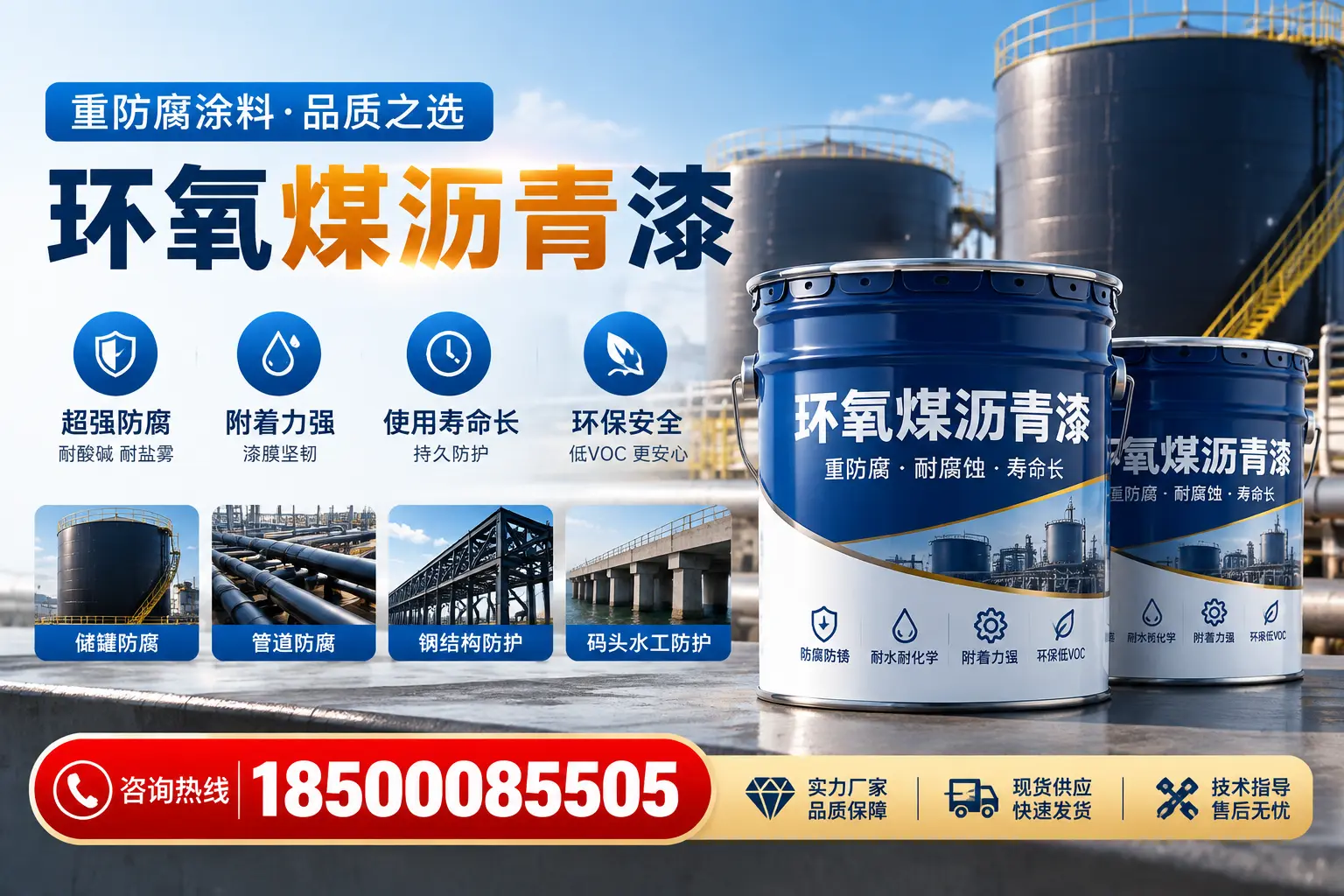 环氧煤沥青漆的施工工艺详解,青岛企业必备知识