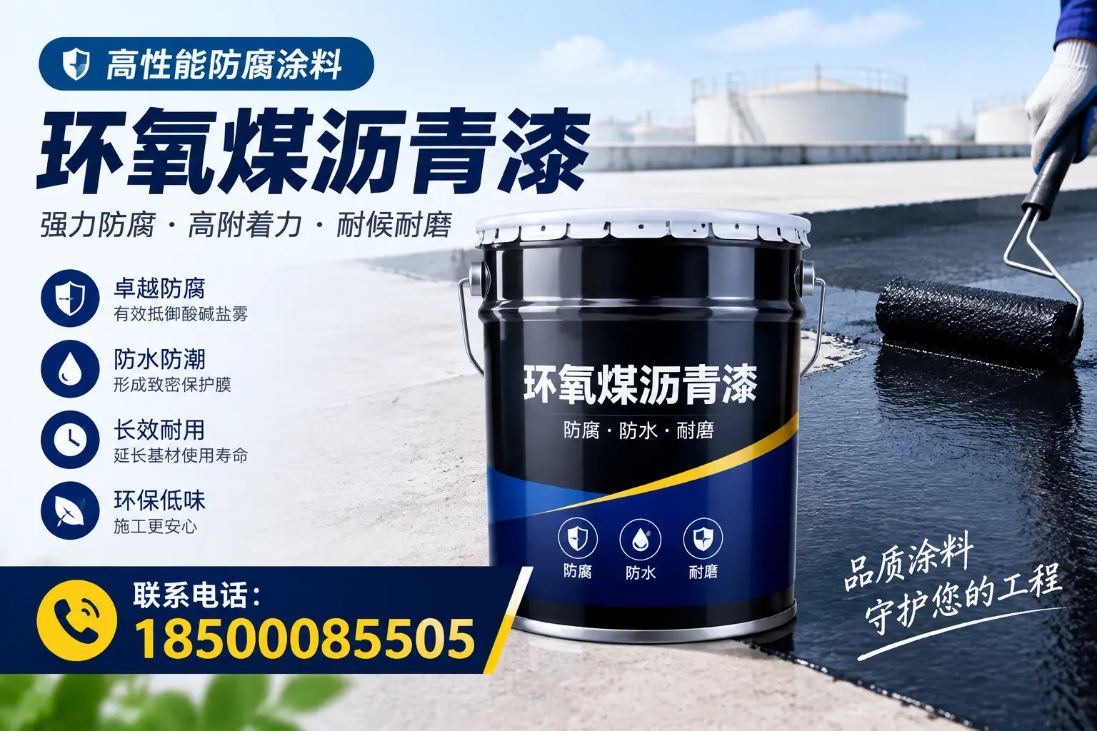环氧煤沥青漆与水性涂料的比较,适合青岛的选择